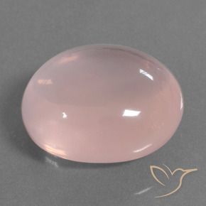 45.90 ct Pink Rose Quartz Stone, Natural Rose Quartz in Oval Cabochon Shape for Sale
