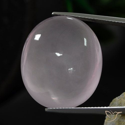 44.65ct Natural Very Light Pink Rose Quartz, Oval, Transparent