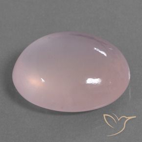40.97 ct Pink Rose Quartz Stone, Natural Rose Quartz in Oval Cabochon Shape for Sale