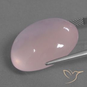 Rose Quartz Gemstone in 25.5 x 22.1 mm Size for Sale, Rose Quartz Stone in Light Rose Pink Color