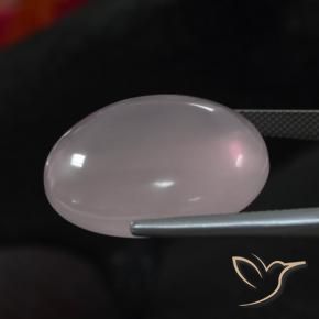 Rose Quartz Gemstone in 24.8 x 22 mm Size for Sale, Rose Quartz Stone in Light Rose Pink Color