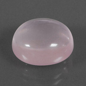 10.12 ct Pink Rose Quartz Gemstone, Rose Quartz Gem in Oval Cabochon Shape for Sale.