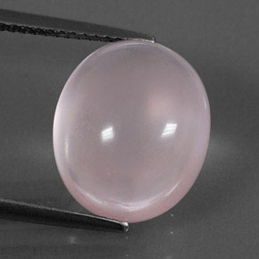 10.12 ct Pink Rose Quartz Stone, Natural Rose Quartz in Oval Cabochon Shape for Sale