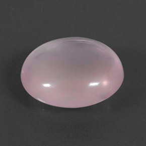 7.22 ct Pink Rose Quartz Gemstone, Rose Quartz Gem in Oval Cabochon Shape for Sale.