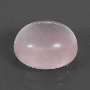 9.85 ct Pink Rose Quartz Gemstone, Rose Quartz Gem in Oval Cabochon Shape for Sale.