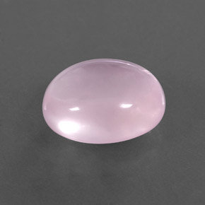 8.07 ct Pink Rose Quartz Stone, Natural Rose Quartz in Oval Cabochon Shape for Sale