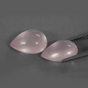 Rose Quartz Gemstone in 13 x 9 mm (calibrated) Size for Sale, Rose Quartz Stone in Pink Color