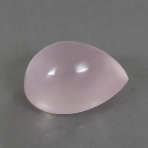 5.86 ct Pink Rose Quartz Stone, Natural Rose Quartz in Pear Cabochon Shape for Sale