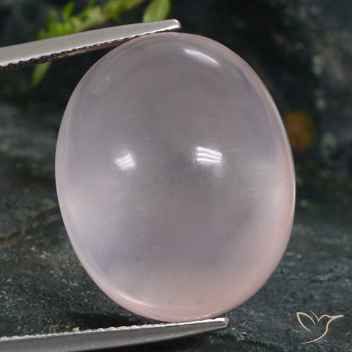 36.82ct Natural Light Pink Rose Quartz, Oval, Transparent