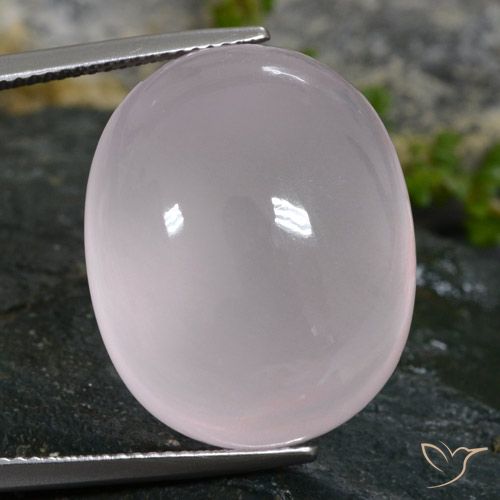 40.38 ct Oval Rose Quartz, 22.1 x 18 mm From South Africa, Photo A