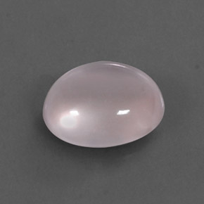 3.44 ct Pink Rose Quartz Gemstone, Rose Quartz Gem in Oval Cabochon Shape for Sale.