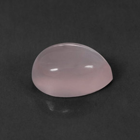 2.69 ct Pink Rose Quartz Gemstone, Rose Quartz Gem in Pear Cabochon Shape for Sale.
