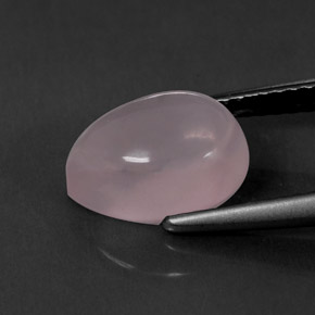 Rose Quartz Gemstone in 10 x 7 mm (calibrated) Size for Sale, Rose Quartz Stone in Pink Color