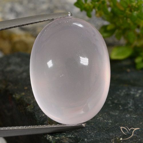 26.92 ct Oval Rose Quartz, 20.1 x 15 mm From South Africa, Photo A