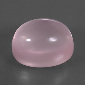 32.92 ct Pink Rose Quartz Stone, Natural Rose Quartz in Oval Cabochon Shape for Sale