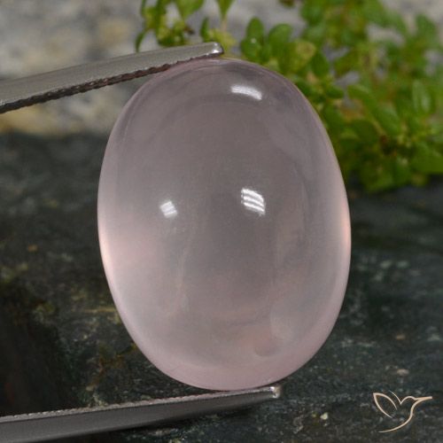 27.49ct Natural Light Rose Pink Rose Quartz, Oval, Translucent