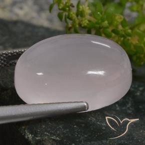 Rose Quartz Gemstone in 18 x 13 mm (calibrated) Size for Sale, Rose Quartz Stone in Very Light Pink Color