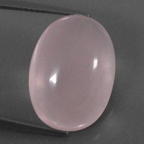 14.92 ct Pink Rose Quartz Gemstone, Rose Quartz Gem in Oval Cabochon Shape for Sale.