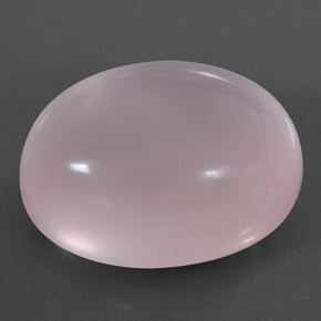 24.19 ct Pink Rose Quartz Stone, Natural Rose Quartz in Oval Cabochon Shape for Sale
