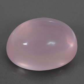 25.15 ct Pink Rose Quartz Stone, Natural Rose Quartz in Oval Cabochon Shape for Sale
