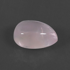5.74 ct Pink Rose Quartz Stone, Natural Rose Quartz in Pear Cabochon Shape for Sale