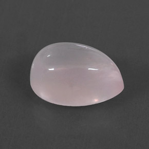 5.93 ct Pink Rose Quartz Stone, Natural Rose Quartz in Pear Cabochon Shape for Sale