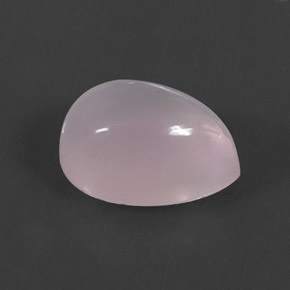 6.10 ct Pink Rose Quartz Stone, Natural Rose Quartz in Pear Cabochon Shape for Sale