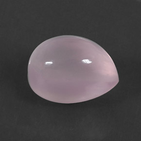 7.74 ct Pink Rose Quartz Stone, Natural Rose Quartz in Pear Cabochon Shape for Sale