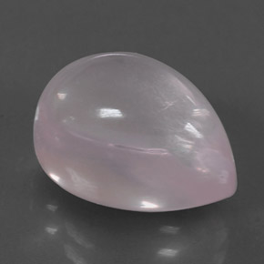 7.04 ct Pink Rose Quartz Stone, Natural Rose Quartz in Pear Cabochon Shape for Sale