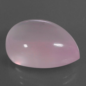 14.63 ct Pink Rose Quartz Stone, Natural Rose Quartz in Pear Cabochon Shape for Sale