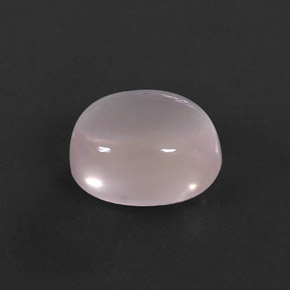 6.47 ct Pink Rose Quartz Stone, Natural Rose Quartz in Oval Cabochon Shape for Sale