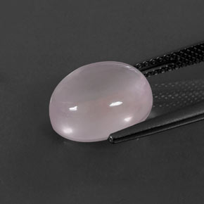 Rose Quartz Gemstone in 12 x 10 mm (calibrated) Size for Sale, Rose Quartz Stone in Pink Color