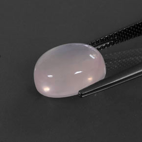 Rose Quartz Gemstone in 12 x 10 mm (calibrated) Size for Sale, Rose Quartz Stone in Pink Color
