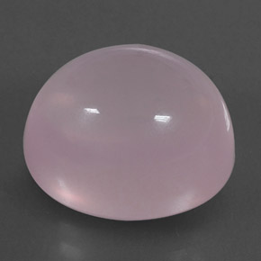 12.46 ct Pink Rose Quartz Stone, Natural Rose Quartz in Oval Cabochon Shape for Sale