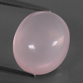 9.02 ct Pink Rose Quartz Gemstone, Rose Quartz Gem in Oval Cabochon Shape for Sale.