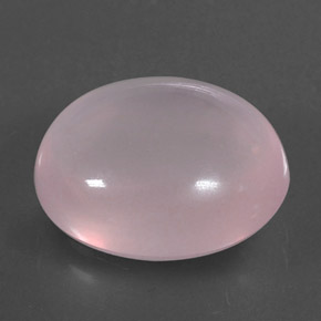 9.02 ct Pink Rose Quartz Stone, Natural Rose Quartz in Oval Cabochon Shape for Sale