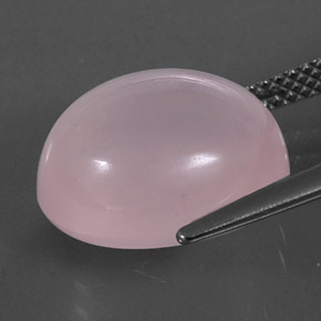 Rose Quartz Gemstone in 14 x 12 mm (calibrated) Size for Sale, Rose Quartz Stone in Pink Color