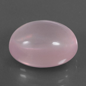 12.51 ct Pink Rose Quartz Stone, Natural Rose Quartz in Oval Cabochon Shape for Sale