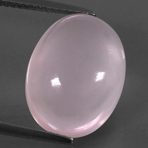 9.31 ct Pink Rose Quartz Gemstone, Rose Quartz Gem in Oval Cabochon Shape for Sale.
