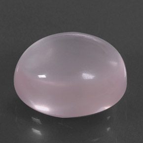 10.34 ct Pink Rose Quartz Stone, Natural Rose Quartz in Oval Cabochon Shape for Sale