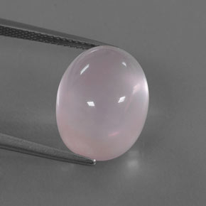 13.97 ct Pink Rose Quartz Gemstone, Rose Quartz Gem in Oval Cabochon Shape for Sale.