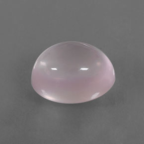 13.97 ct Pink Rose Quartz Stone, Natural Rose Quartz in Oval Cabochon Shape for Sale