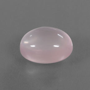 13.46 ct Pink Rose Quartz Stone, Natural Rose Quartz in Oval Cabochon Shape for Sale