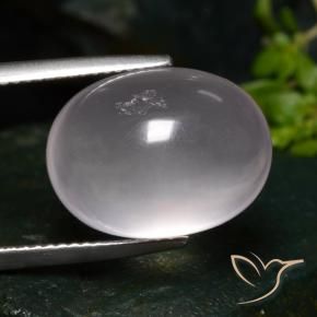 14.77 ct Pink Rose Quartz Stone, Natural Rose Quartz in Oval Cabochon Shape for Sale