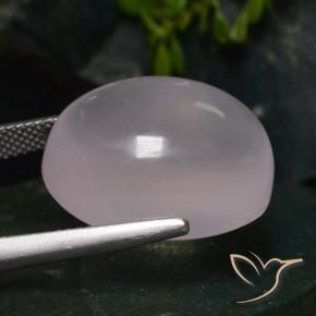 Rose Quartz Gemstone in 20 x 15 mm (calibrated) Size for Sale, Rose Quartz Stone in Very Light Rose Pink Color