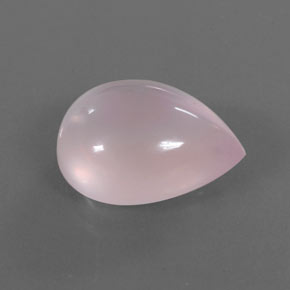 17.53 ct Pink Rose Quartz Stone, Natural Rose Quartz in Pear Cabochon Shape for Sale