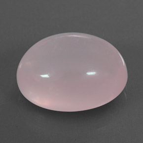 11.67 ct Pink Rose Quartz Stone, Natural Rose Quartz in Oval Cabochon Shape for Sale