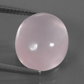 10.40 ct Pink Rose Quartz Gemstone, Rose Quartz Gem in Oval Cabochon Shape for Sale.