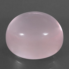 11.75 ct Pink Rose Quartz Stone, Natural Rose Quartz in Oval Cabochon Shape for Sale