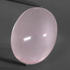 9.91 ct Pink Rose Quartz Gemstone, Rose Quartz Gem in Oval Cabochon Shape for Sale.